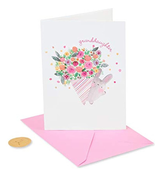 Tarjeta De Cumpleaños En Papiro Para Nieta (portadora De Flo 0