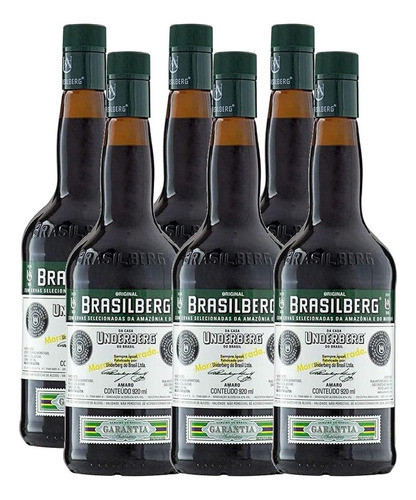 Aperitivo Underberg Brasilberg 920ml 6 Und 0