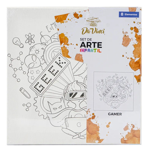 Set Pinturas Bastidor  Gamer Da Vinci Para Colorear 0