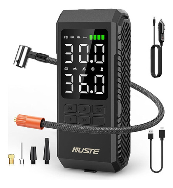 Nuste Inflador De Neumáticos Inalámbrico Y Bomba De Biciclet 0