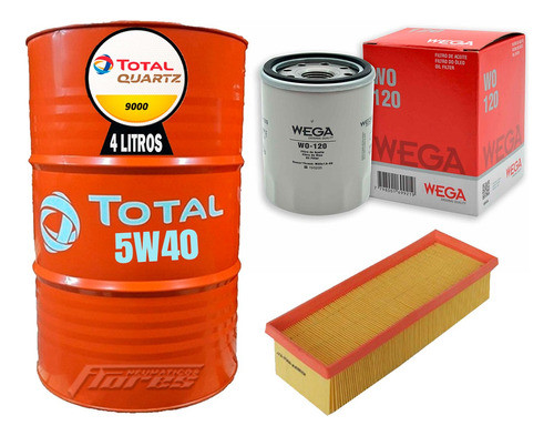 Cambio De Aceite 5w40 4l + Kit Filtros Fiat Mobi Firefly 1.0 0