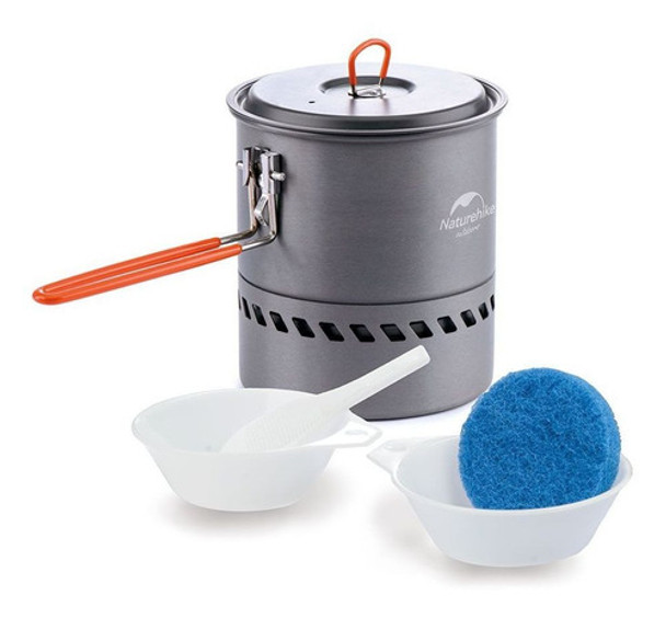 Cacerola De Aluminio Camping Con Difusor 1.5 Lt Naturehike 0