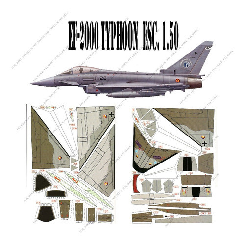 Ef-2000 Typhoon  Esc. 1.50 Papercraft 0