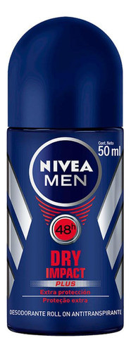 Nivea Men Desodorante Roll-on Dry Impact Com 50ml 0