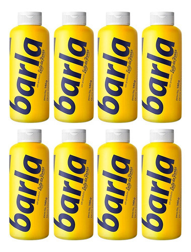 Kit 8x Talco Antisséptico Barla Combate Coceira Chulé 140g 0