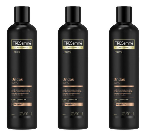 Pack Shampoo Tresemmé Ondas Boho 500 Ml 0
