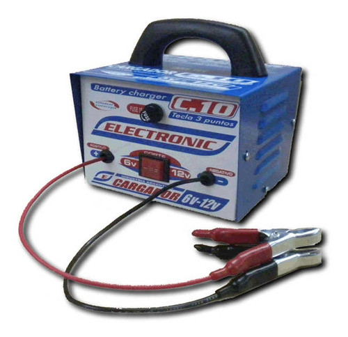 Cargador Baterias 10amp 6-12v Moto Auto 6v 12v Ind Arg 0