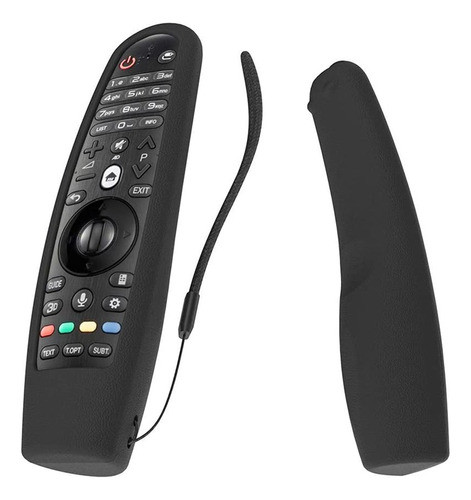 Funda Para Control LG Tpu Silicona Negro 0