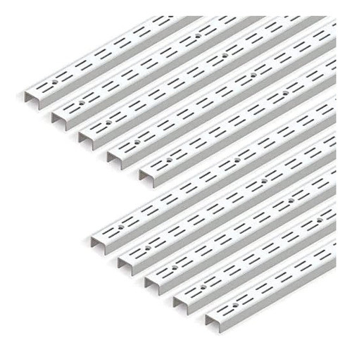 Emuca 7907912 Carril De Pared De Ranura Doble (dimensión De 0