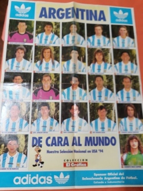 Poster Seleccion Argentina Mundial Usa 1994 Maradona Detalle 0 Poster Seleccion Argentina Mundial Usa 1994 Maradona Detalle 0