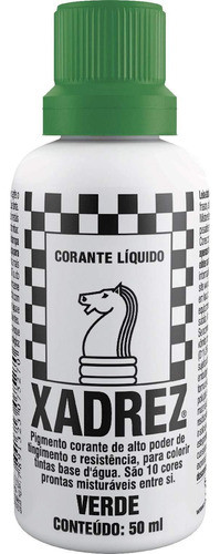 Kit C/ 2 Corante Líquido Xadrez Verde 50ml 0