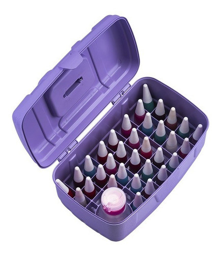 Maletin Manicuria Porta Esmaltes 34 Divisiones Dompel 0