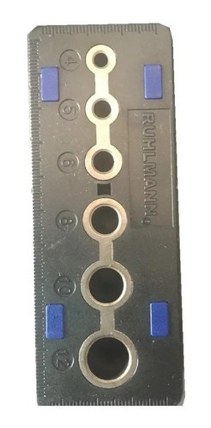 Plantilla Guia Centrador Agujeros Esquinero 4-12 Mm Ruhlmann 0