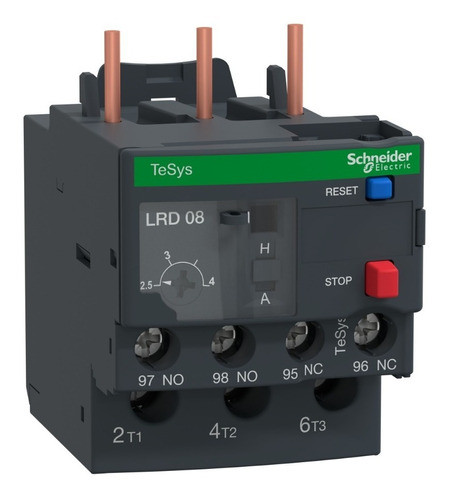 Relé De Sobrecarga Térmica Schneider 2.5-4a 10a Lrd08 0