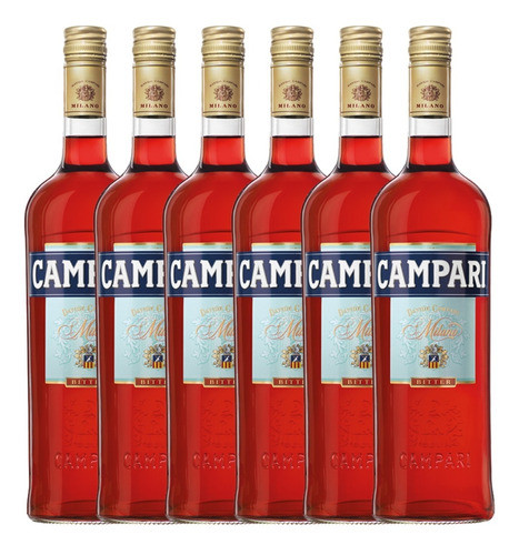 Aperitivo Campari Milano 750ml Caja Combo X6 - Gobar® 0