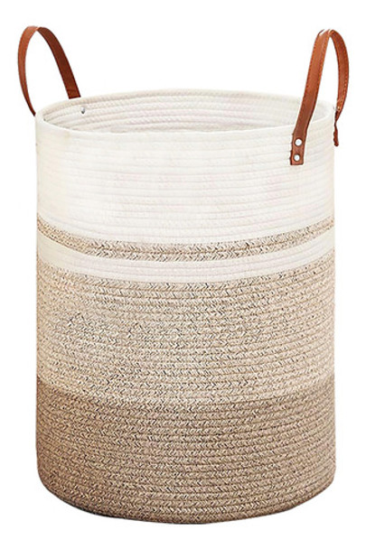 Cesto Organizador Corda 100% Algodão Para Roupas Brinquedos 0 Cesto Organizador Corda 100% Algodão Para Roupas Brinquedos 0