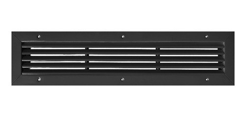 Rejilla De Ventilacion 60x10 Fija Negra - Retorno/extraccion 0