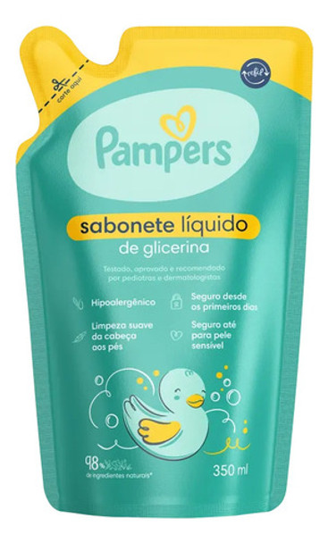 Pampers Sabonete Liquido De Glicerina Corporal Refil 350ml 0 Pampers Sabonete Liquido De Glicerina Corporal Refil 350ml 0