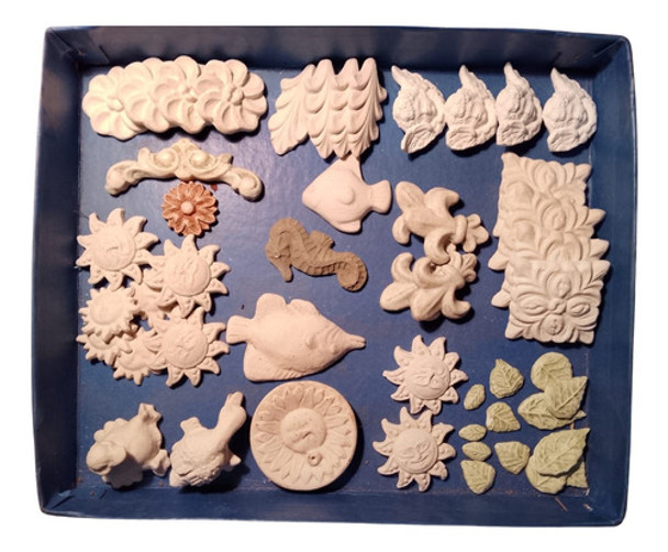 Lote Figuras Bizcocho Ceramico 50u Para Pintar Y Decorar 0