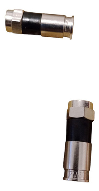 15 Conectores Rg6 Marca Pct Prensar Compresion Cable Coaxil 0