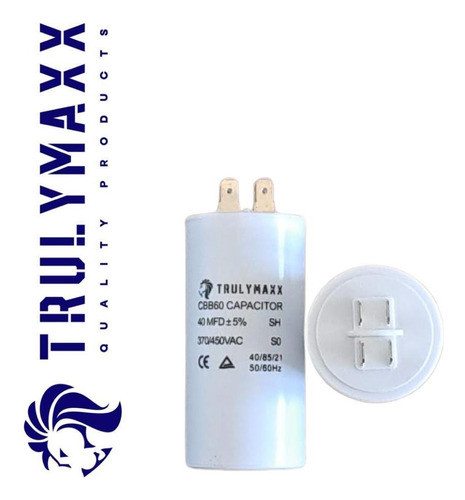 Capacitor 40mf Trulymaxx® Para Refrigeracion (2 Unidades) 0