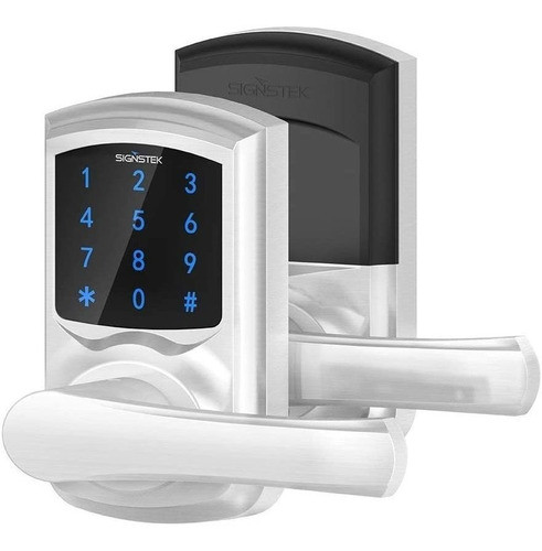 Cerradura Electronica Signstek Con Pantalla Tactil. Plateado 0