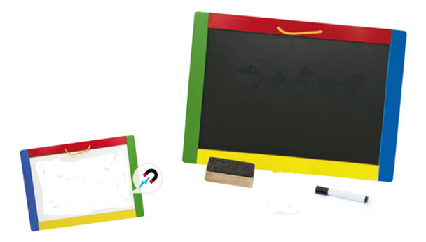 Viga Juego Mini Pizarrón Y Pizarra Magnética De Madera 0 Viga Juego Mini Pizarrón Y Pizarra Magnética De Madera 0