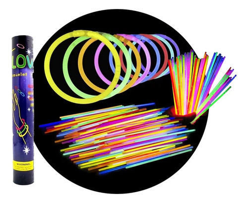 Pulseras Quimicas Luminosas Pack X 300 Cotillon Luminoso 0