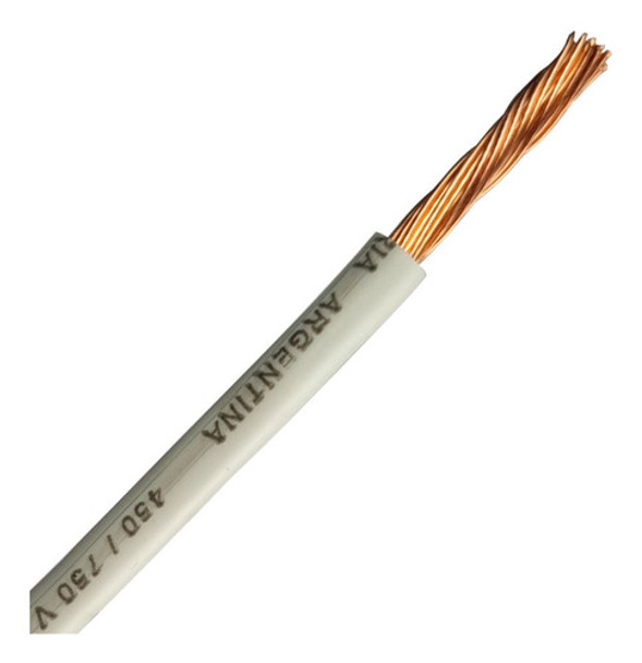 Cable Unipolar 1x10mm Blanco (x Metro) Argenplas 0