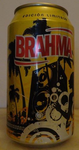 Lata Brahma Amarilla 354ml Argentina Vacía 0