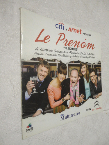 Programa Obra Le Prenom - Folleto 0