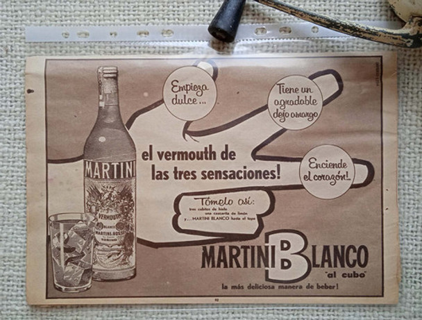 Antigua Publicidad Martini Blanco  / 1961 0