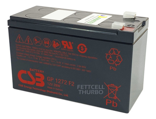 Bateria Csb Gp1272 28w Para Nobreak Apc Mt1270 (12v7ah/20hr) 0