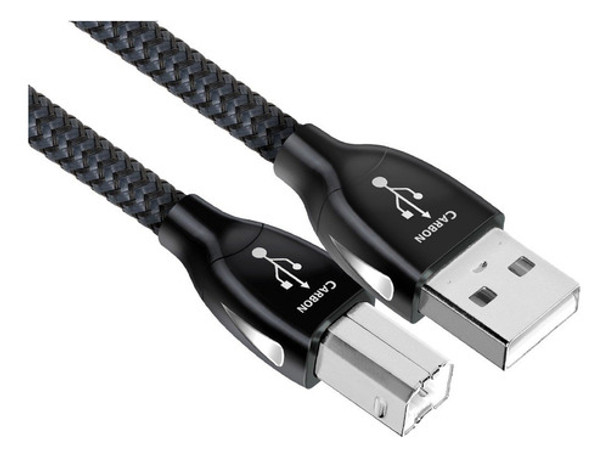 Audioquest Cable Usb 2.0 De Carbono, Tipo A A B, 4.9ft (5.0 0
