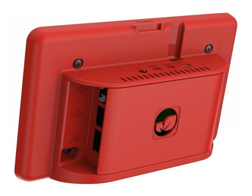 Gabinete Carcasa Raspberry Pi 4 Para Pantalla 7p Oficial Roj 0