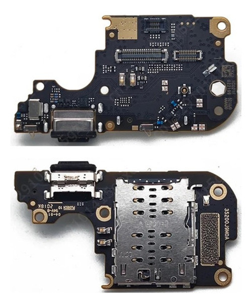 Placa Conector Carga Microfone Xiaomi Mi 10 Lite Turbo 0