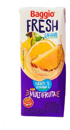 Baggio Pronto Fresh Multifruta 18un X 200 - Almacen Mingo 0