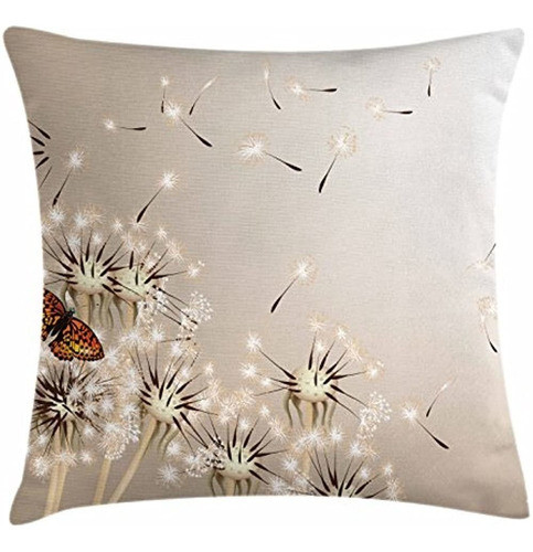 Funda De Cojín Lunarable Con Diseño De Diente De León, Técni 0