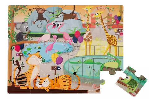 Puzzle Zoológico 20 Piezas Grande- Janod- 0