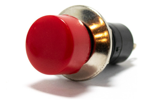 3 Pulsadores Normal Abierto 14mm Orificio 12mm 1a 250v Rojo 0