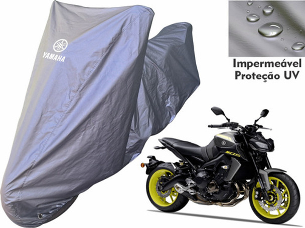 Capa Tecido Repele Sol Chuva Impermeável Moto Yamaha Mt 09 0 Capa Tecido Repele Sol Chuva Impermeável Moto Yamaha Mt 09 0