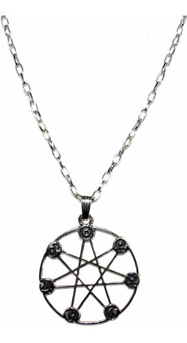 Colgante Heptagrama - Niquel - Con Cadena 0