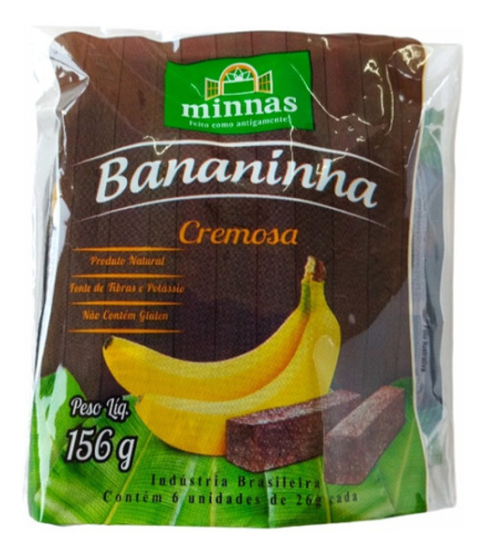 Bananinha Cremosa Tradicional Com Açúcar - Pacote 6x26g 0 Bananinha Cremosa Tradicional Com Açúcar - Pacote 6x26g 0