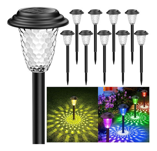 ~? Kooper 10 Pack Solar Pathway Lights Outdoor Waterproof, C 0