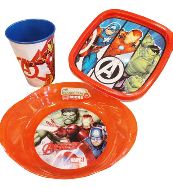 Set  Avengers Plato  Vasos Original 0