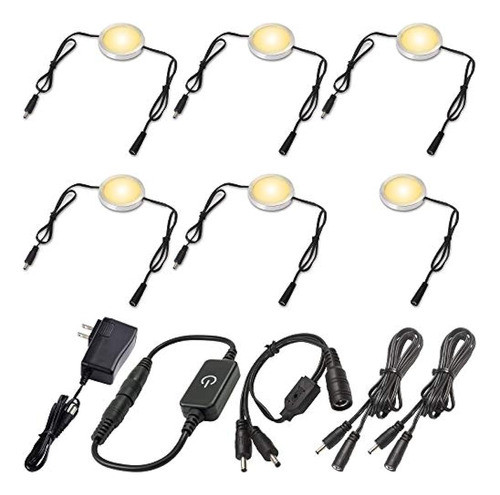 Kit De Luces Led Regulables Para Debajo Del Armario Con Ench 0