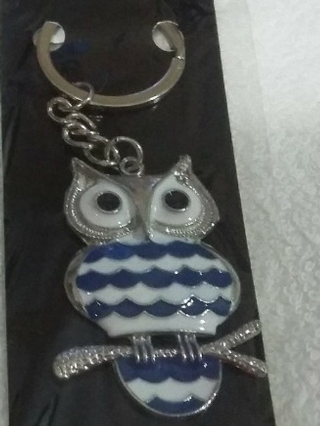 Llavero De Buho De Metal 0