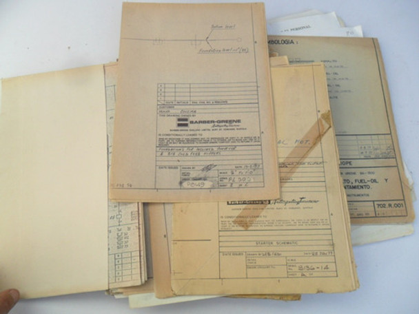 Lote 23 Plano Barber Greene No Manual Catalogo Antiguo 0