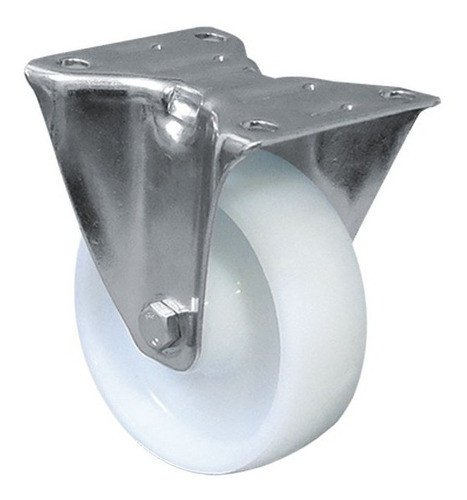 Rueda Polipropileno Fija Con Base 150mm Bulonera Guemes 0