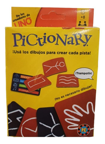 Pictionary Cartas Juego De Mesa Dinamico Divertido 0